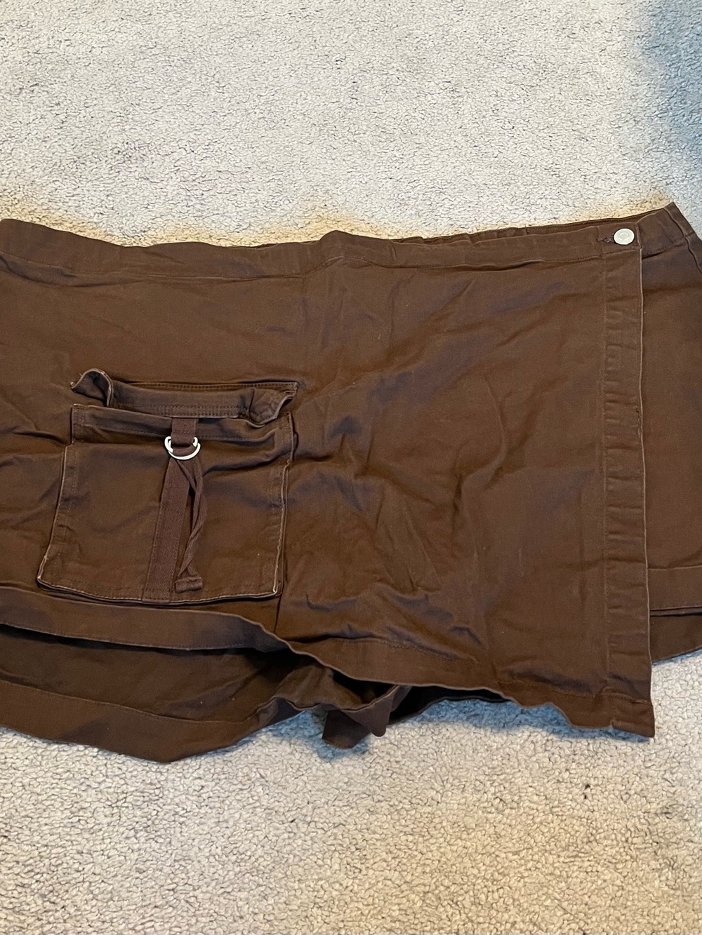 Wild Fable Brown Cargo Utility Wrap Skort